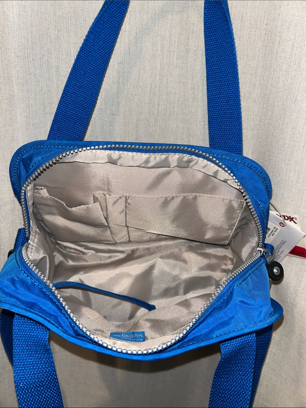 Kipling Star tote in French Blue NWT - Picture 3 of 7